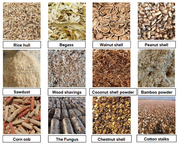 biomass materials suitable for making briquettes