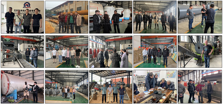 Customers from all over the world come to visit Kaibang charcoal machine equipment manufacturer