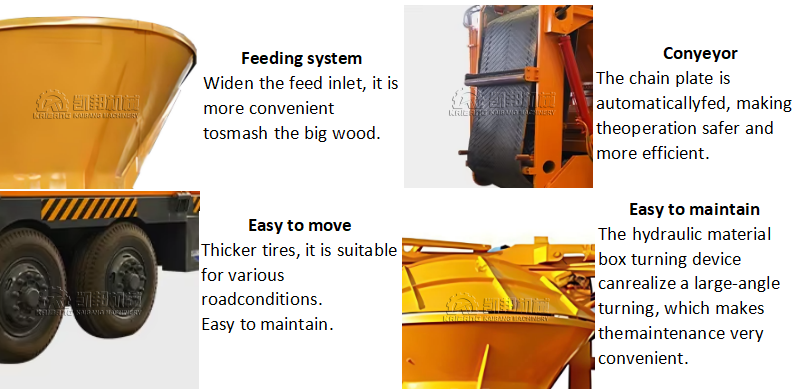 Disc Type Waste Tree Stump Chipper Wood Log Crushing Machine